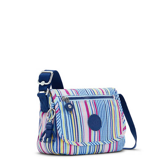 Kipling Sabian Klasik Printed Crossbody Mini Çanta Mavi | TR 1875XY